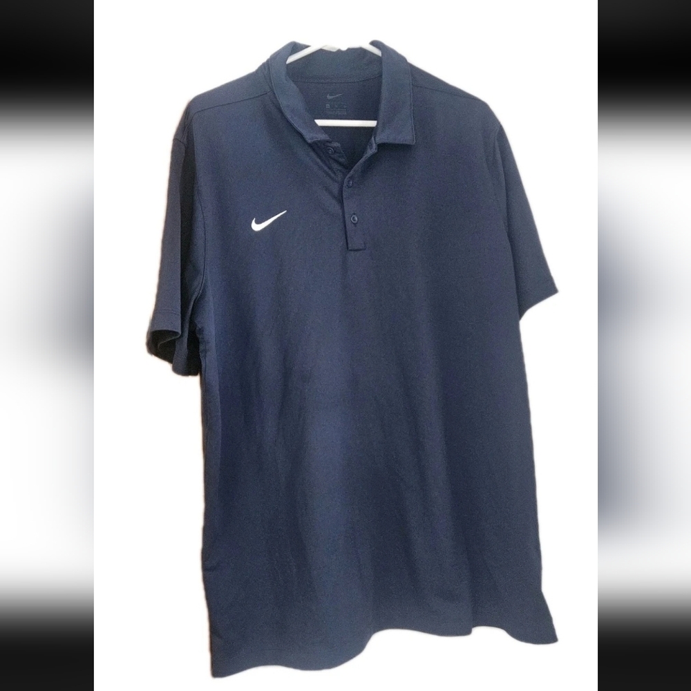 Nike Men's Navy Polo Shirt Size XL